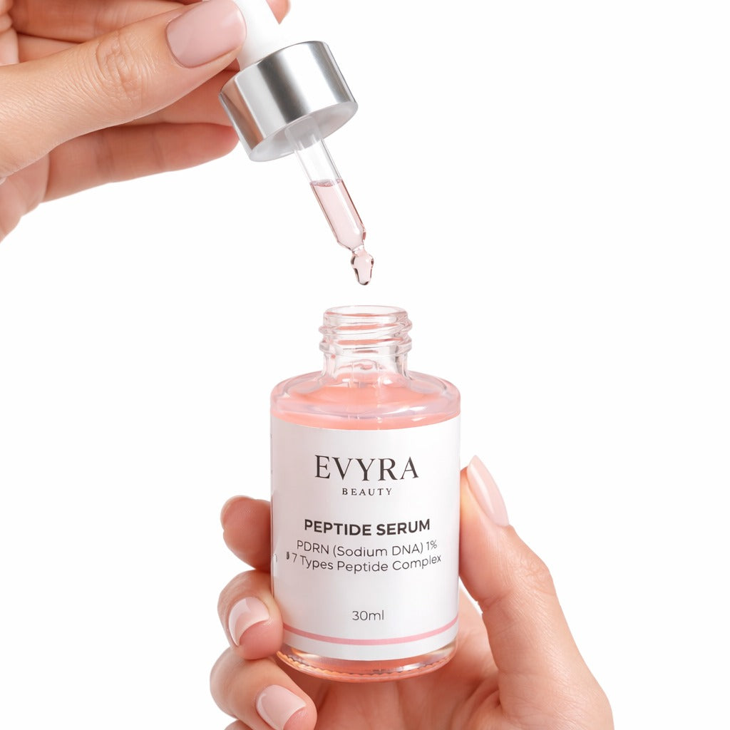 Peptide Serum - PDRN (Sodium DNA) 1% with 7 Types Peptide Complex for Firming, Skin Renewal & Smoother Texture - 30ML
