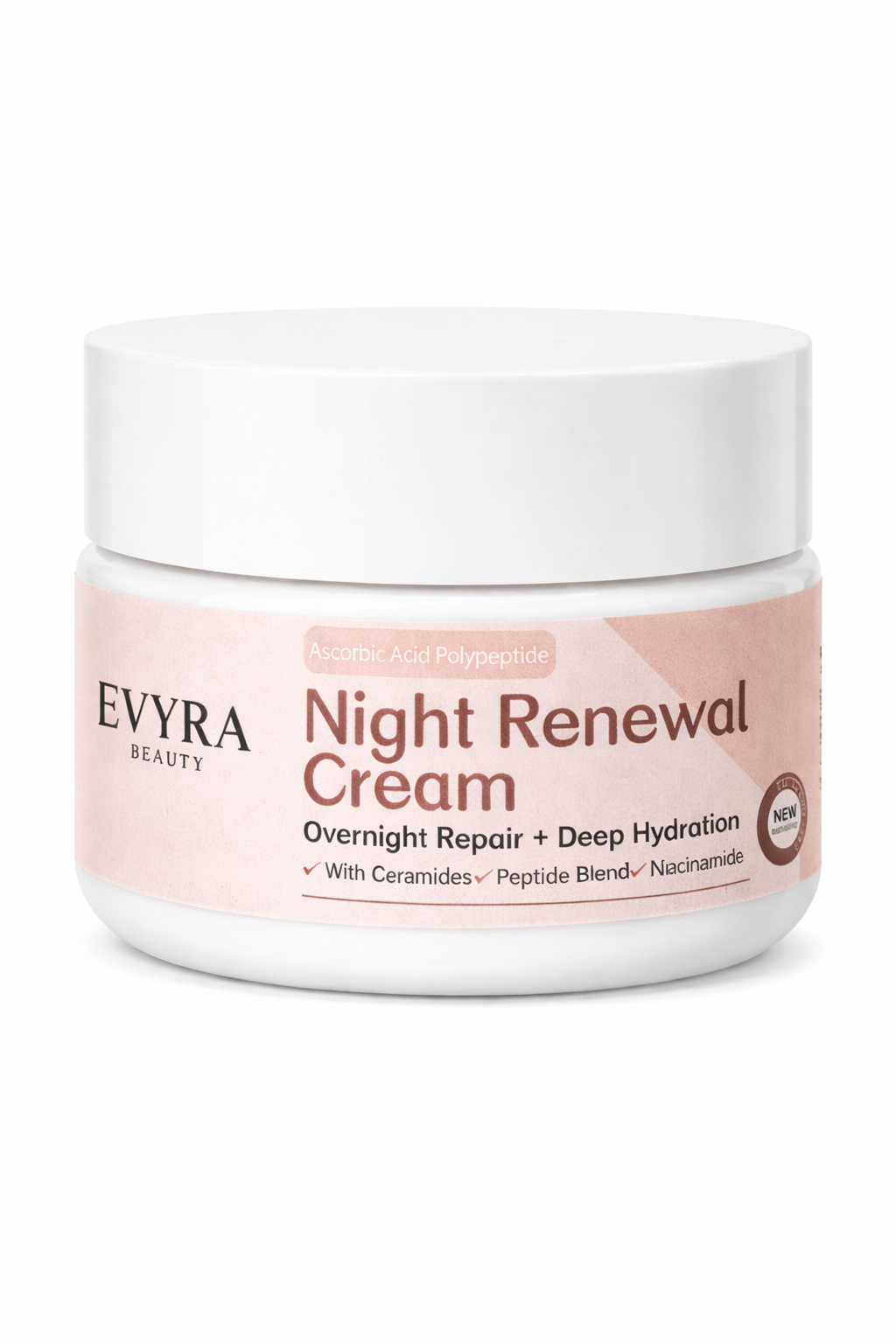 Night Renewal Cream - Retinol + Ceramides Overnight Moisturizer for Dry & Combination Skin