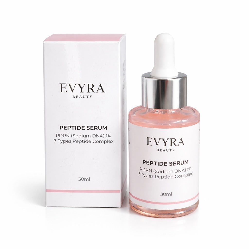 Peptide Serum - PDRN (Sodium DNA) 1% with 7 Types Peptide Complex for Firming, Skin Renewal &amp; Smoother Texture - 30ML