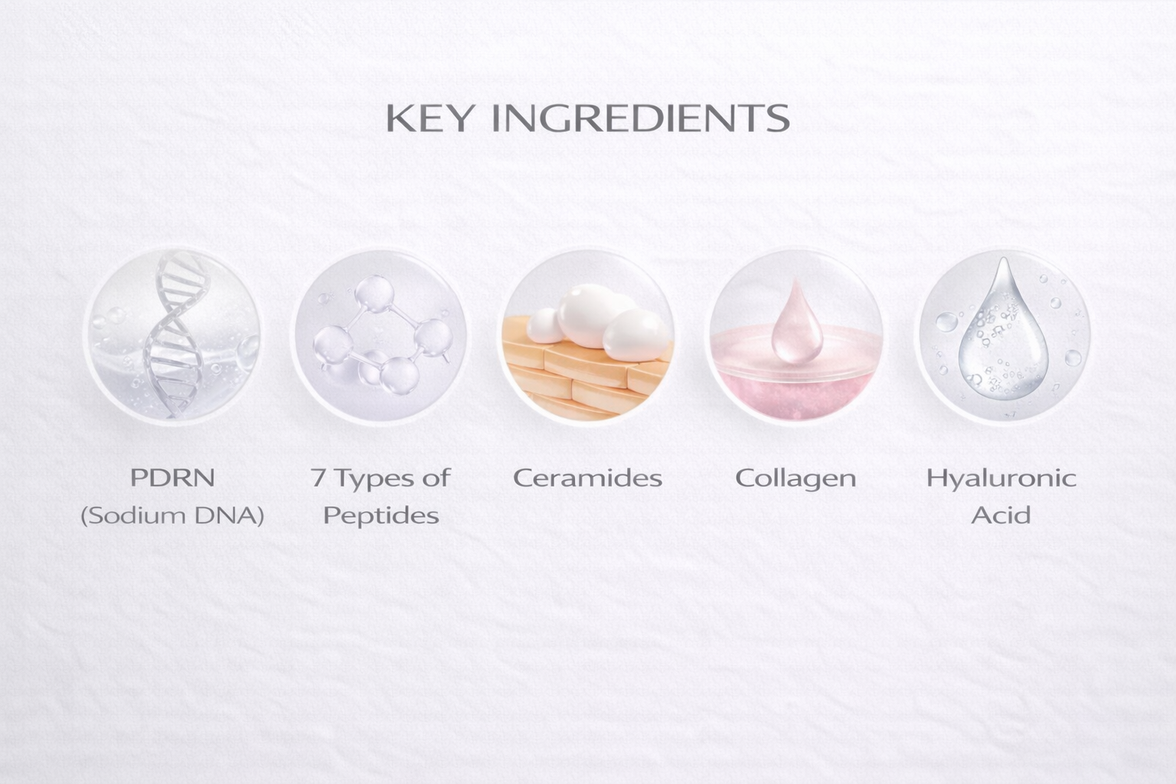 Peptide Serum - PDRN (Sodium DNA) 1% with 7 Types Peptide Complex