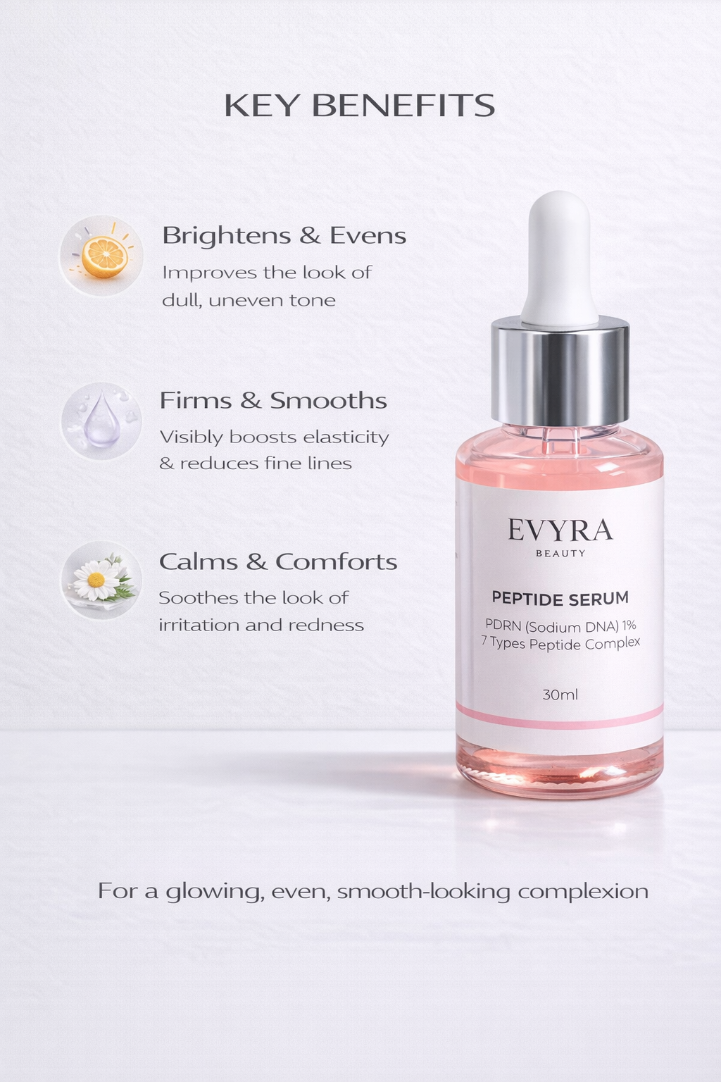 Peptide Serum - PDRN (Sodium DNA) 1% with 7 Types Peptide Complex