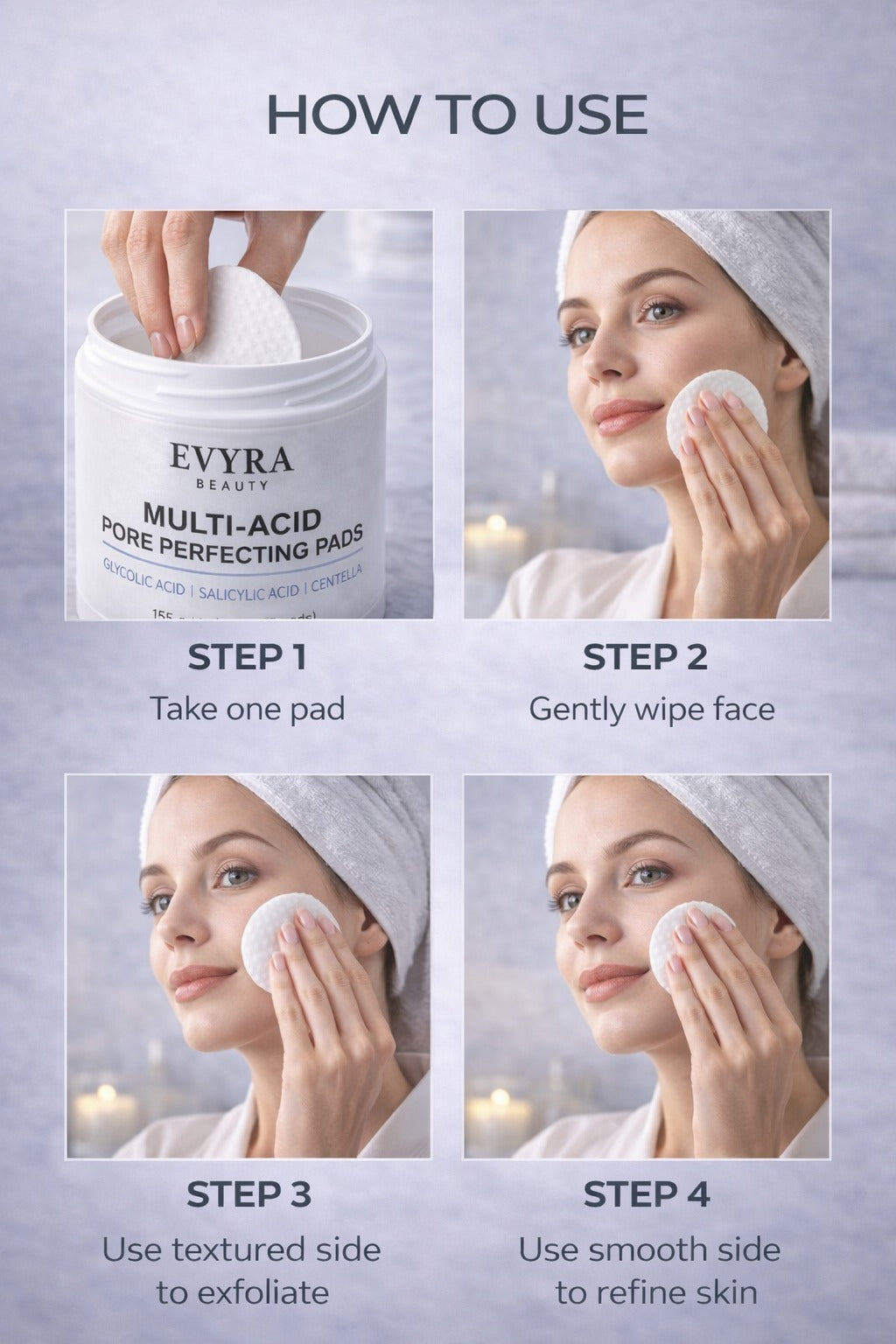 EVYRA Multi-Acid Pore Perfecting Pads